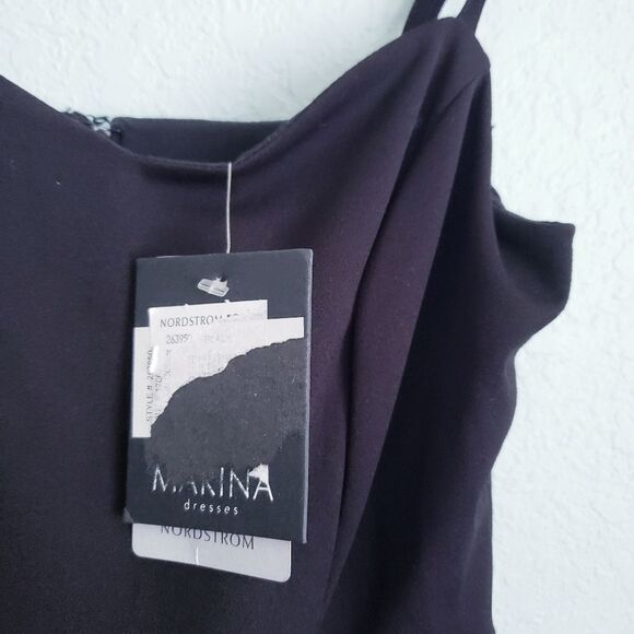 Marina Black Bead and Fringe Gatsby Mini Dress - Picture 9 of 12